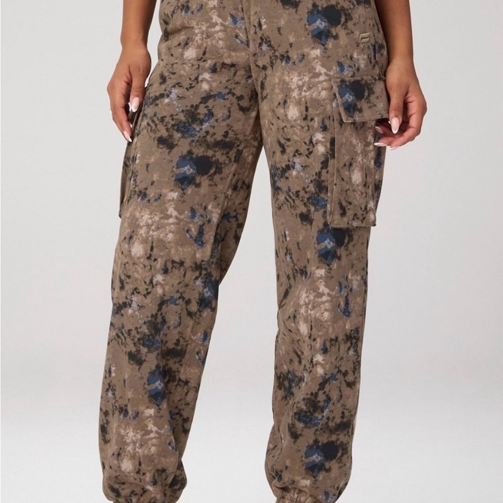 Fabletics Camouflage Joggers in Brown and Blue